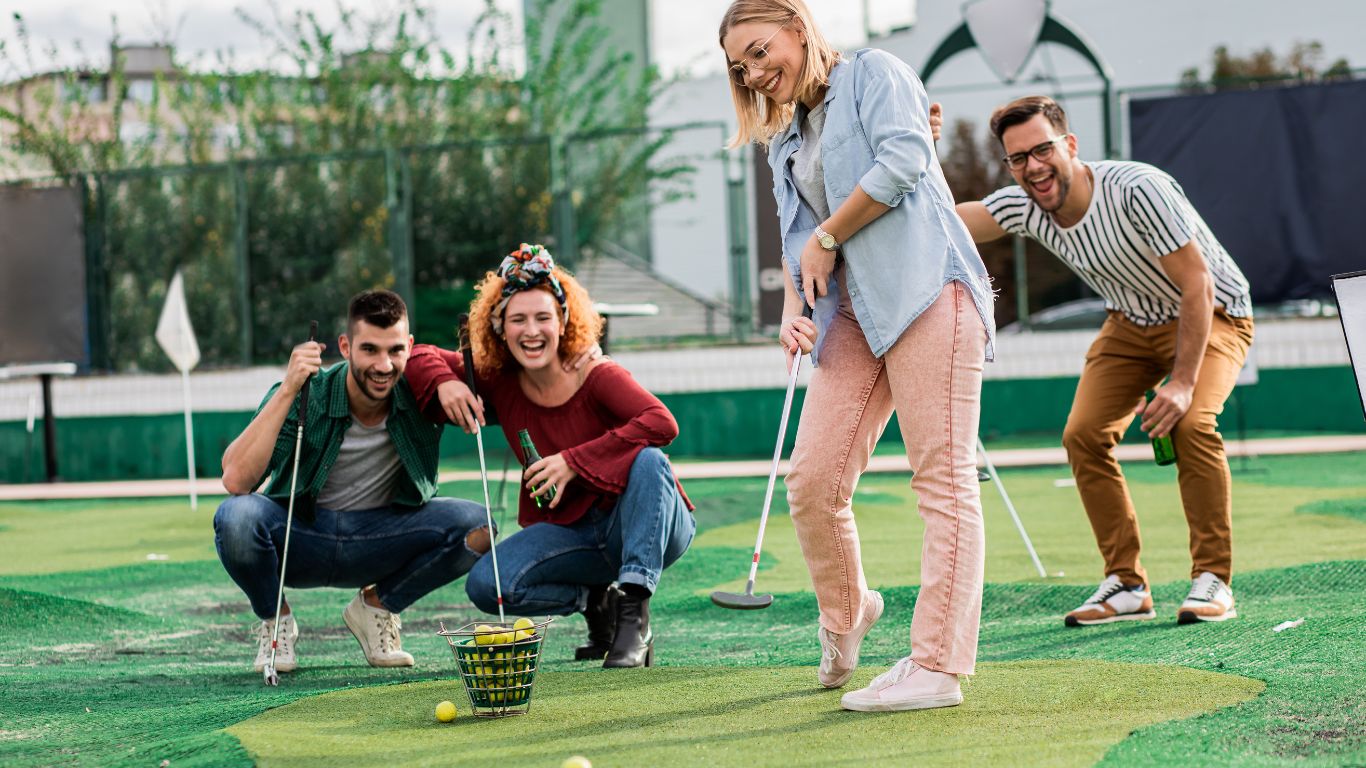 how long does mini golf take for 6 players