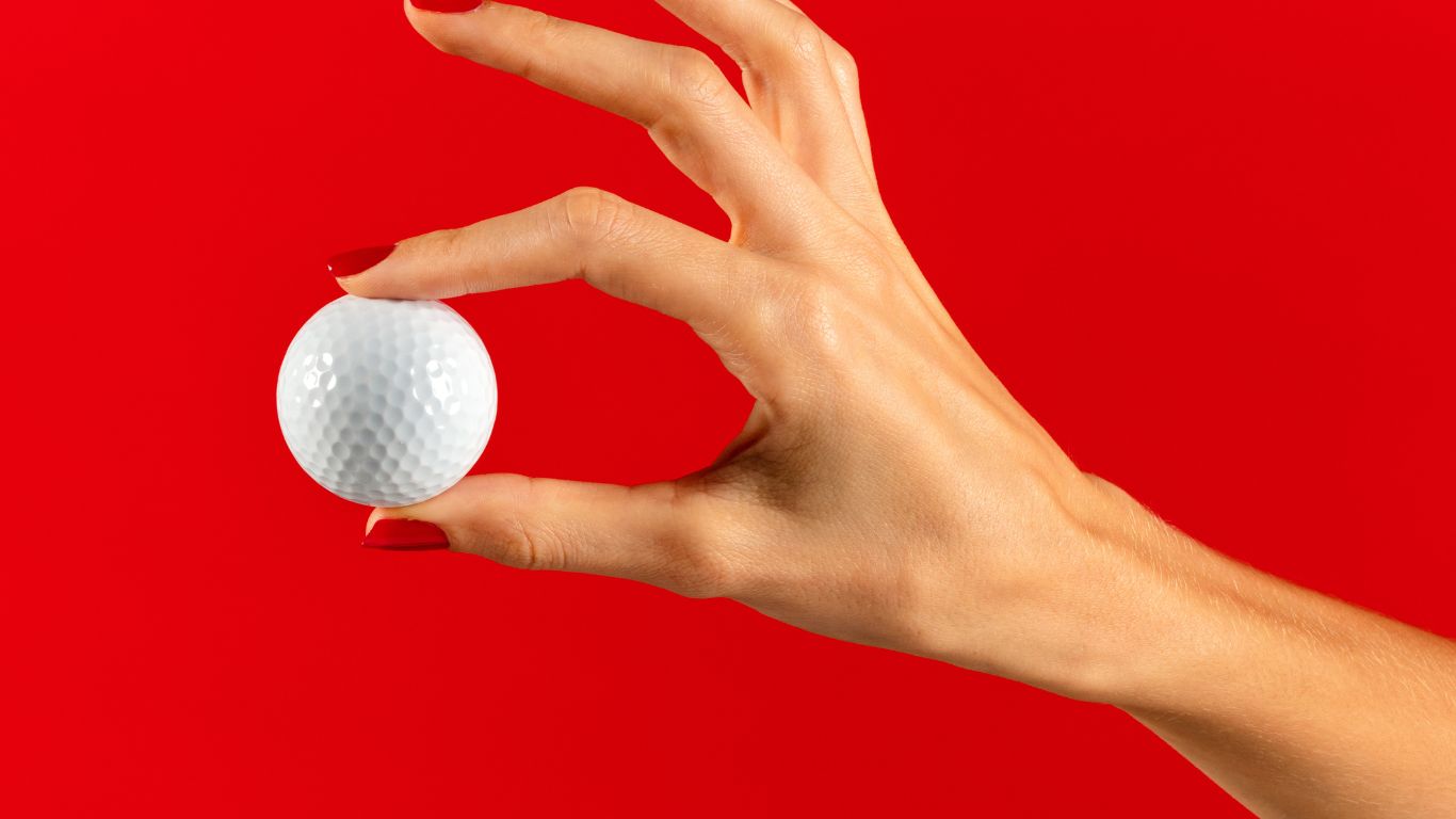 how big is a golf ball in inches?