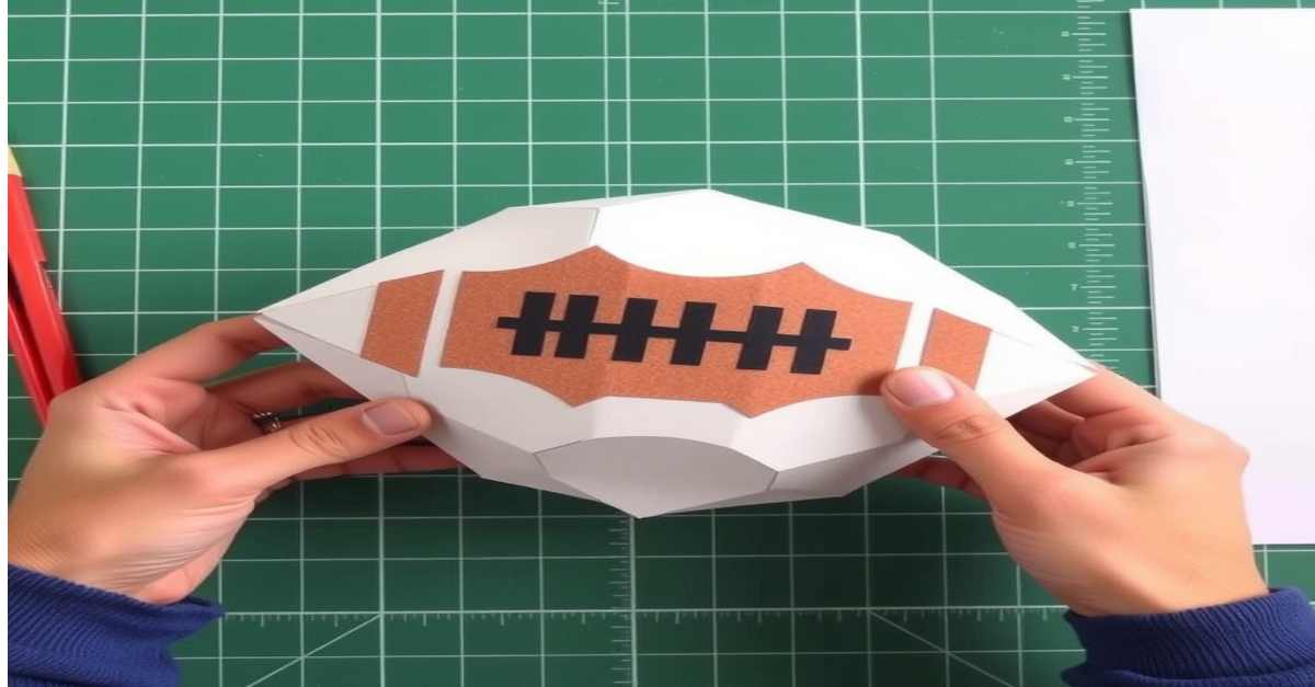 how to make football from paper