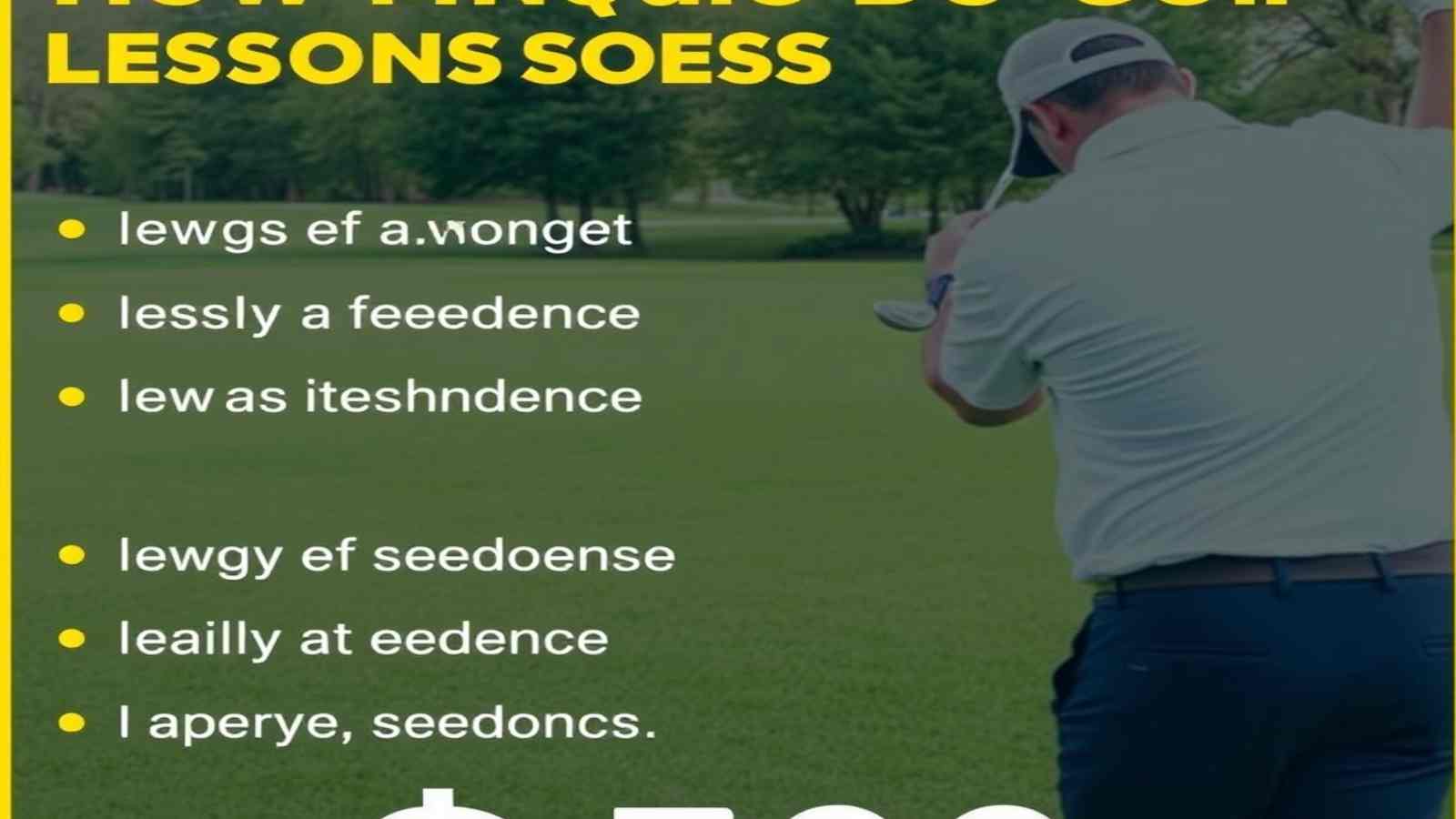 how much do golf lessons cost