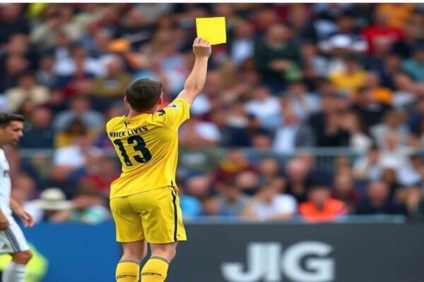 what does a yellow card mean in soccer