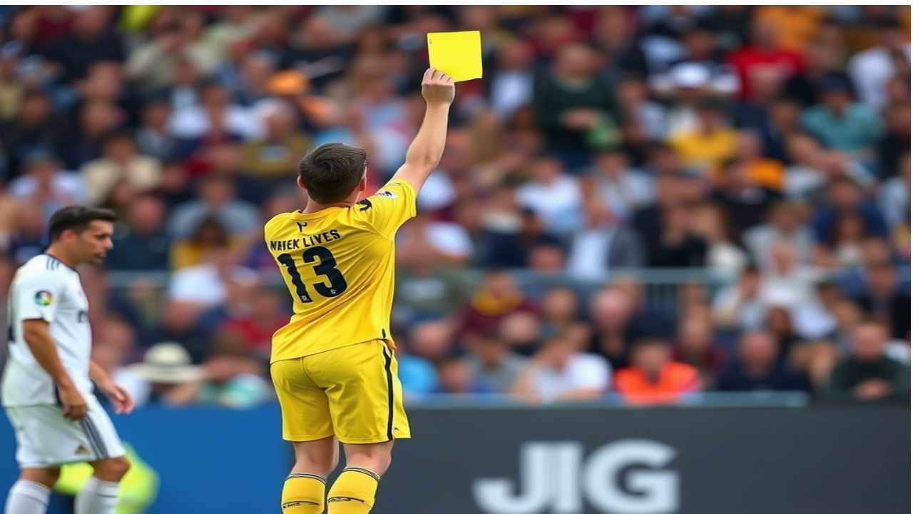 what does a yellow card mean in soccer