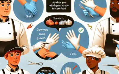 when are food workers required to change gloves
