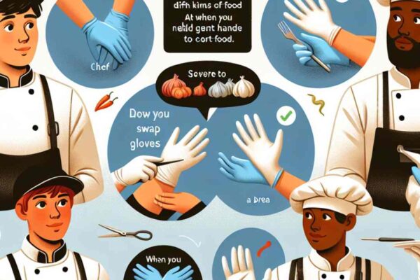 when are food workers required to change gloves