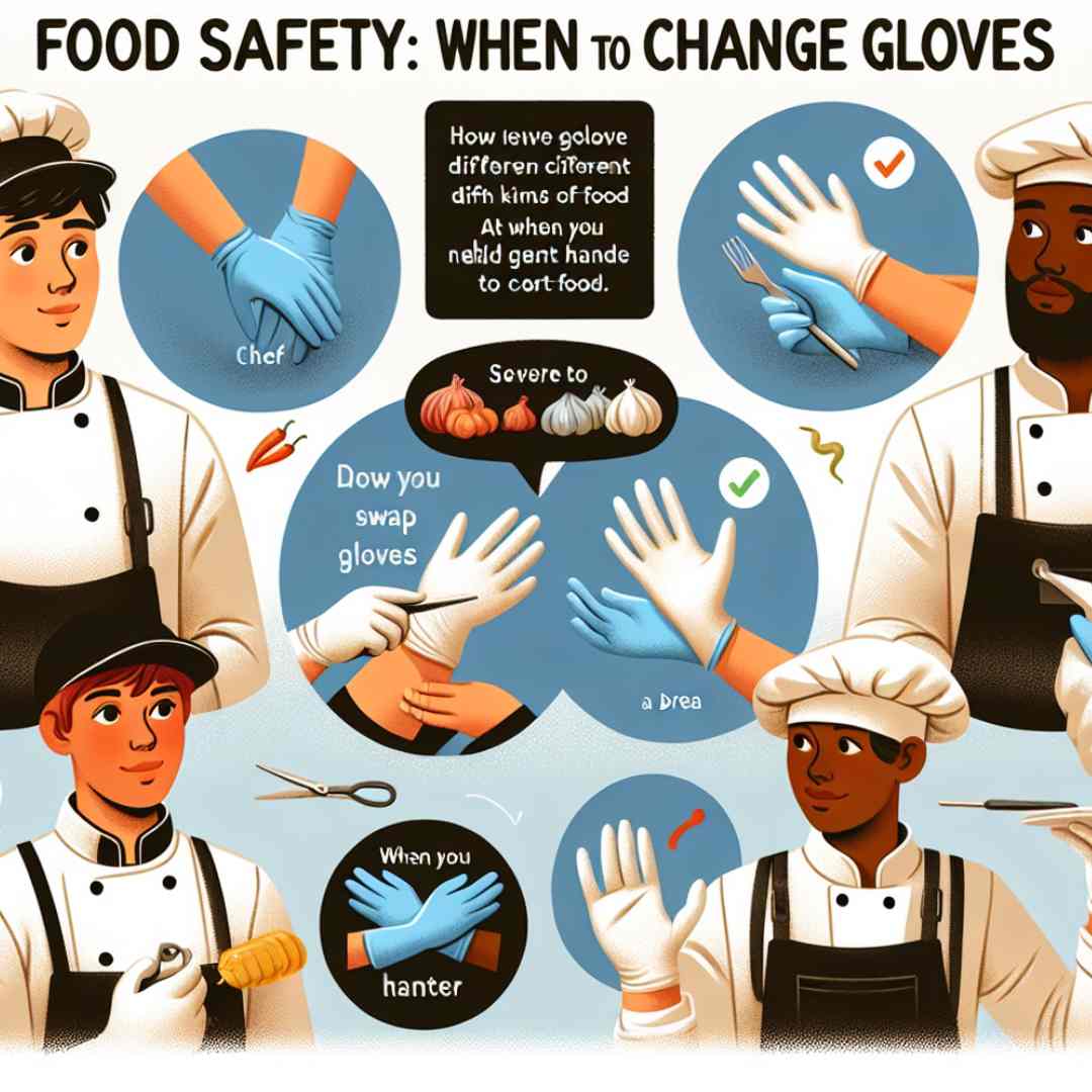 when are food workers required to change gloves