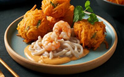 sweet potato ukoy with palabok recipe