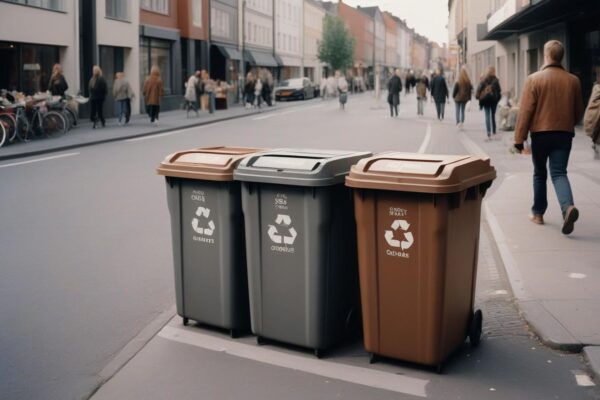 how should food workers keep garbage cans clean and free of buildup