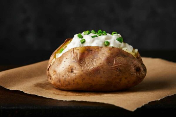 what equipment should a food worker use to reheat a baked potato