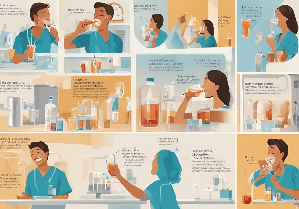 how to drink oral contrast for ct scan