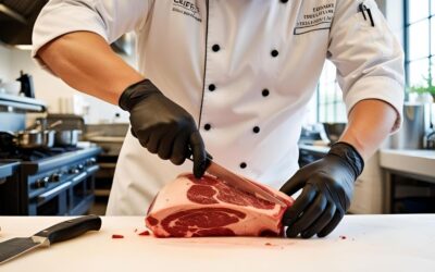 do you use gloves to touch the meat