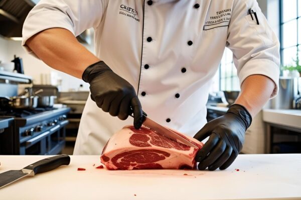 do you use gloves to touch the meat