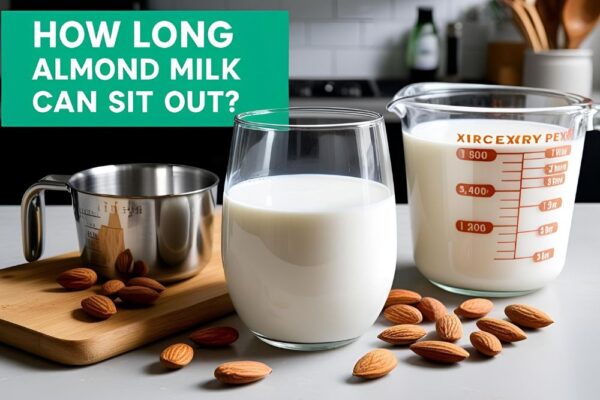 how long can almond milk sit out