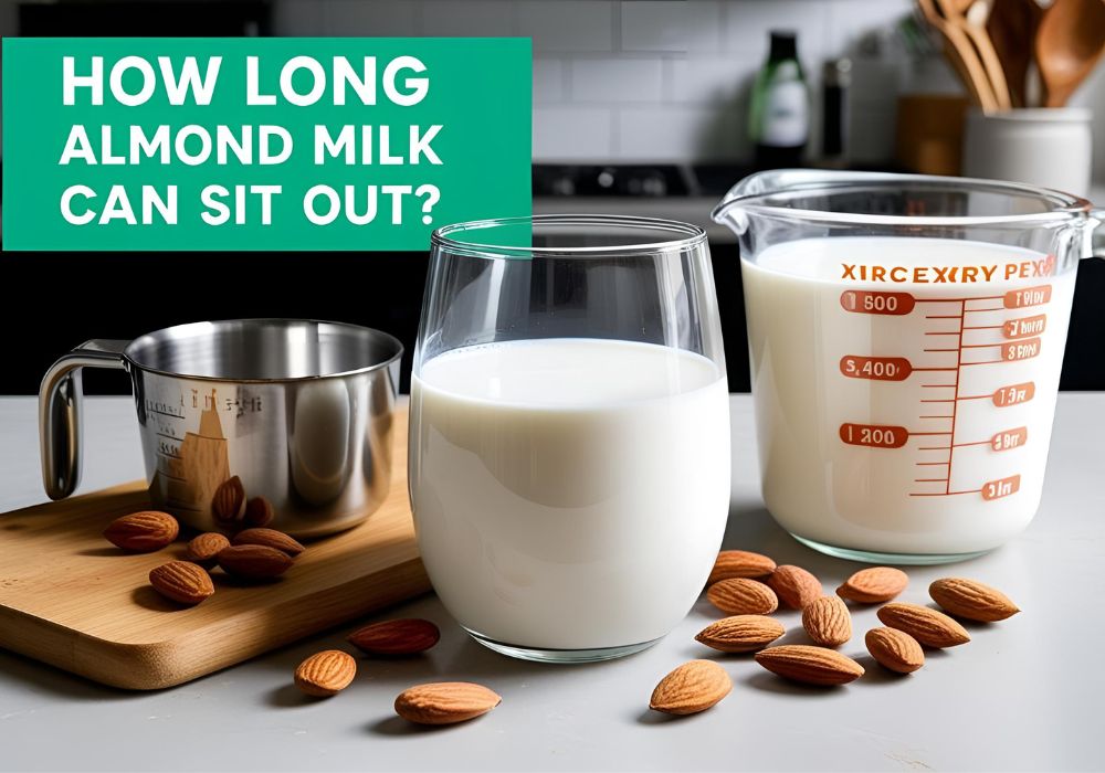 how long can almond milk sit out