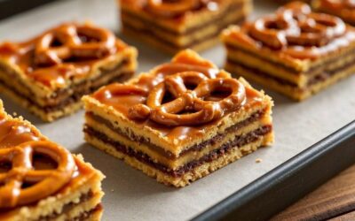 caramel pretzel crack bars