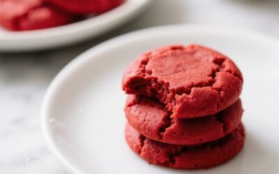 3 ingredient red velvet cookies