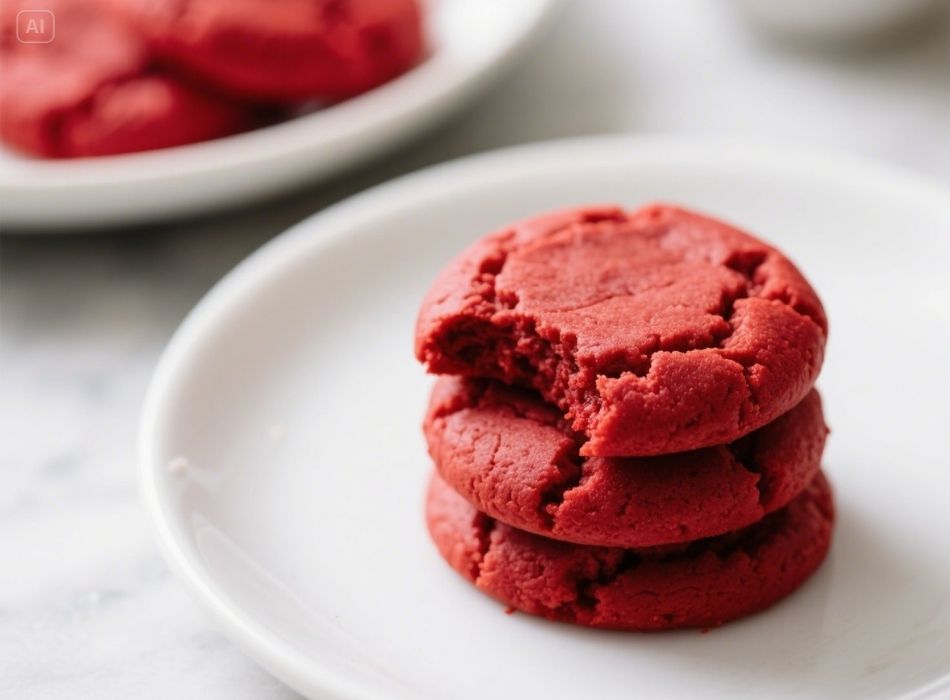 3 ingredient red velvet cookies