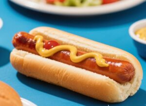 hot dog bun calories