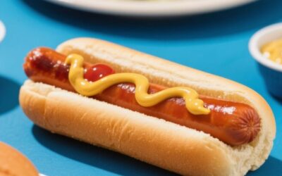 hot dog bun calories