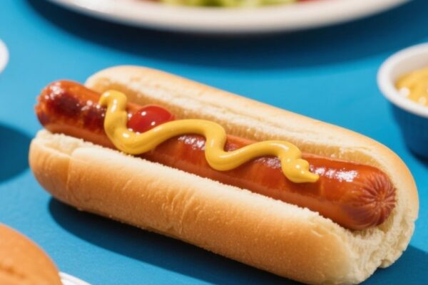 hot dog bun calories