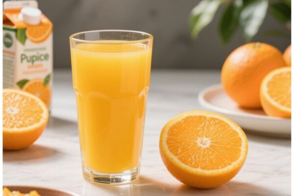 orange juice with pulp
