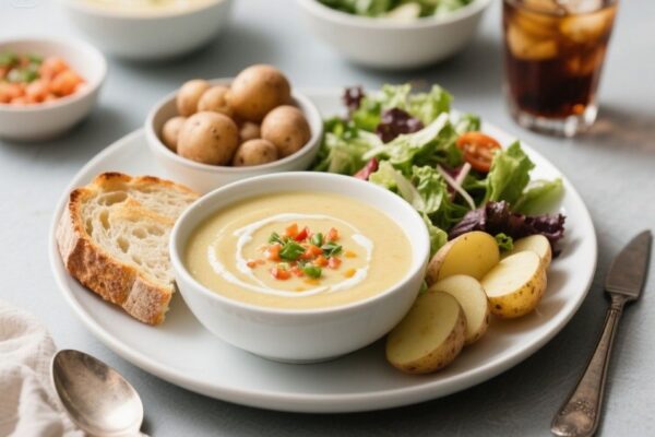 what goes with potato soup