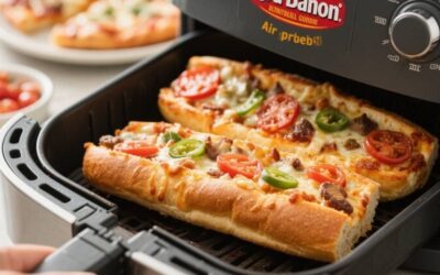 how to air fry red baron french bread pizza