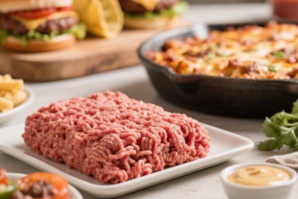 how many calories in 1 lb of ground beef
