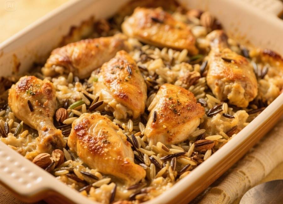 paula deen chicken wild rice casserole