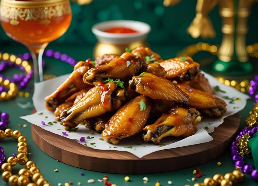 mardi gras wings recipe