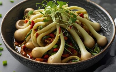 spicy enoki mushrooms