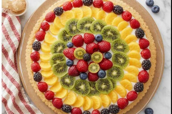 Easy Fruit Pizza Recipe Using Pillsbury Cookie Dough fruit pizza recipe pillsbury