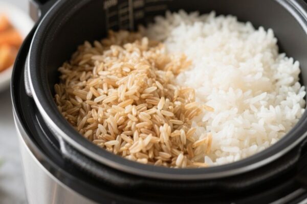 how to make brown rice in rice cooker