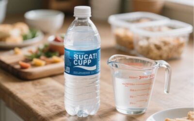 how many cups is a bottle of water