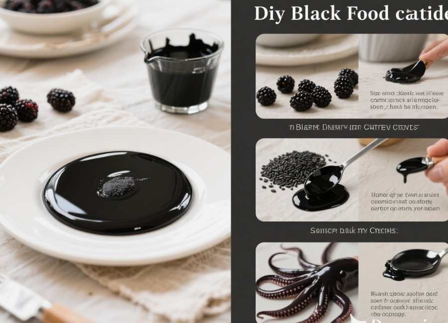 how to make black food coloring