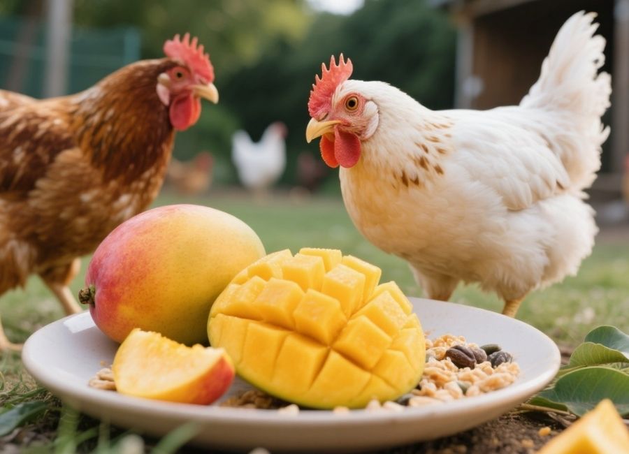 can chickens have mango