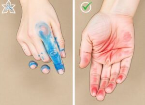 how to remove food coloring from skin