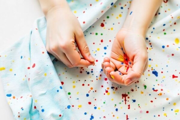 how to get food coloring out of clothes