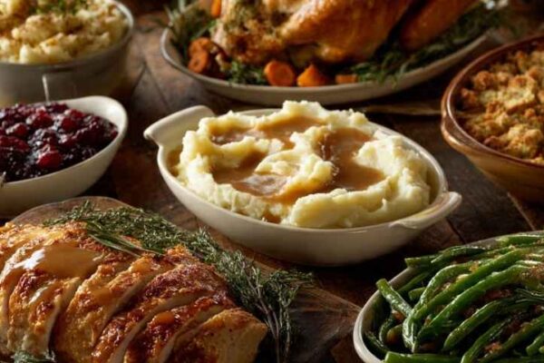 what are the 12 most popular thanksgiving dishes